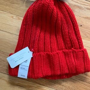 red stocking cap